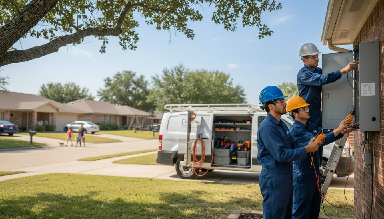 Certified electrician providing emergency electrical services in Mcintosh, FL
